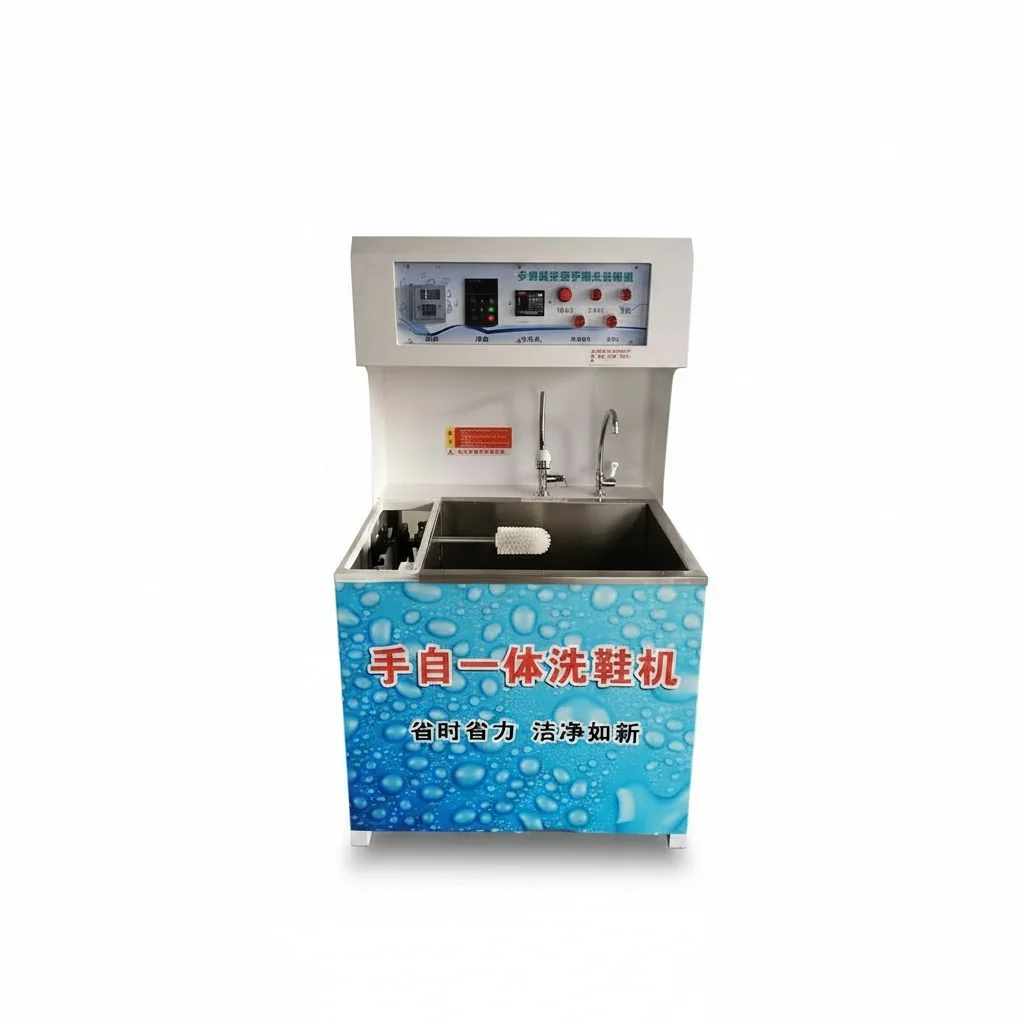 Commercial Shoe Washing Machine, Stainless Steel Automatic Sneaker Cleaner, Heavy Duty Industrial Shoe Washer, 120kg