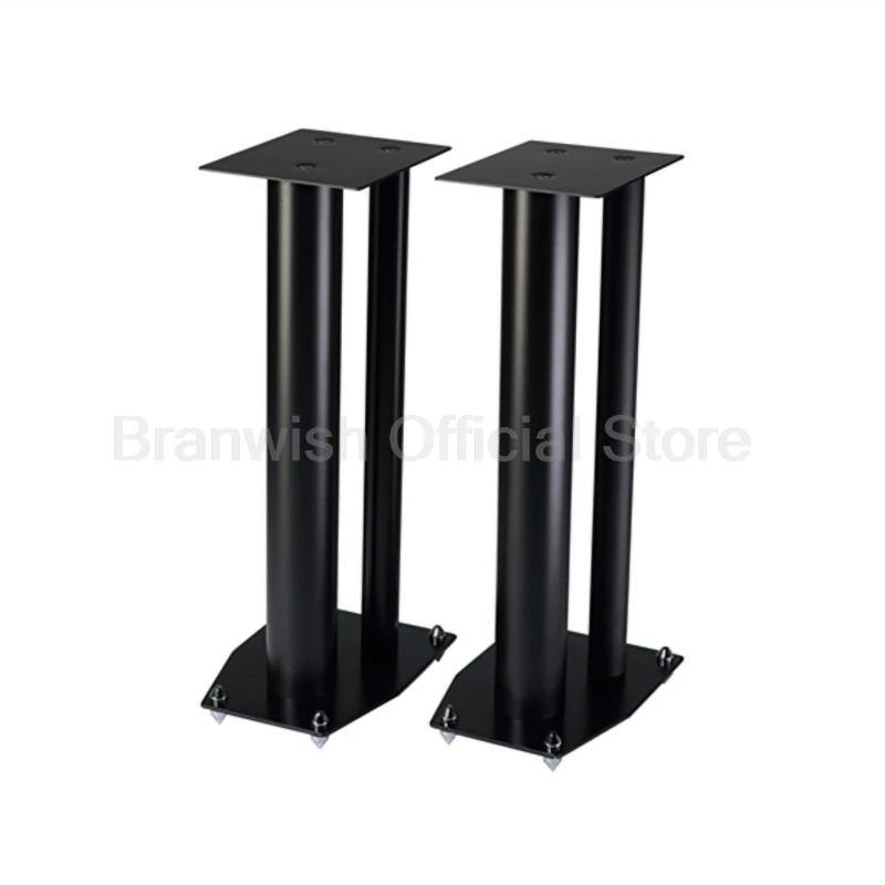 2 Pcs 30-80cm Speaker Stand Household Audio Bracket Surrounding Sound Box Bracket Metal Subwoofer Holder Stand for Living Room