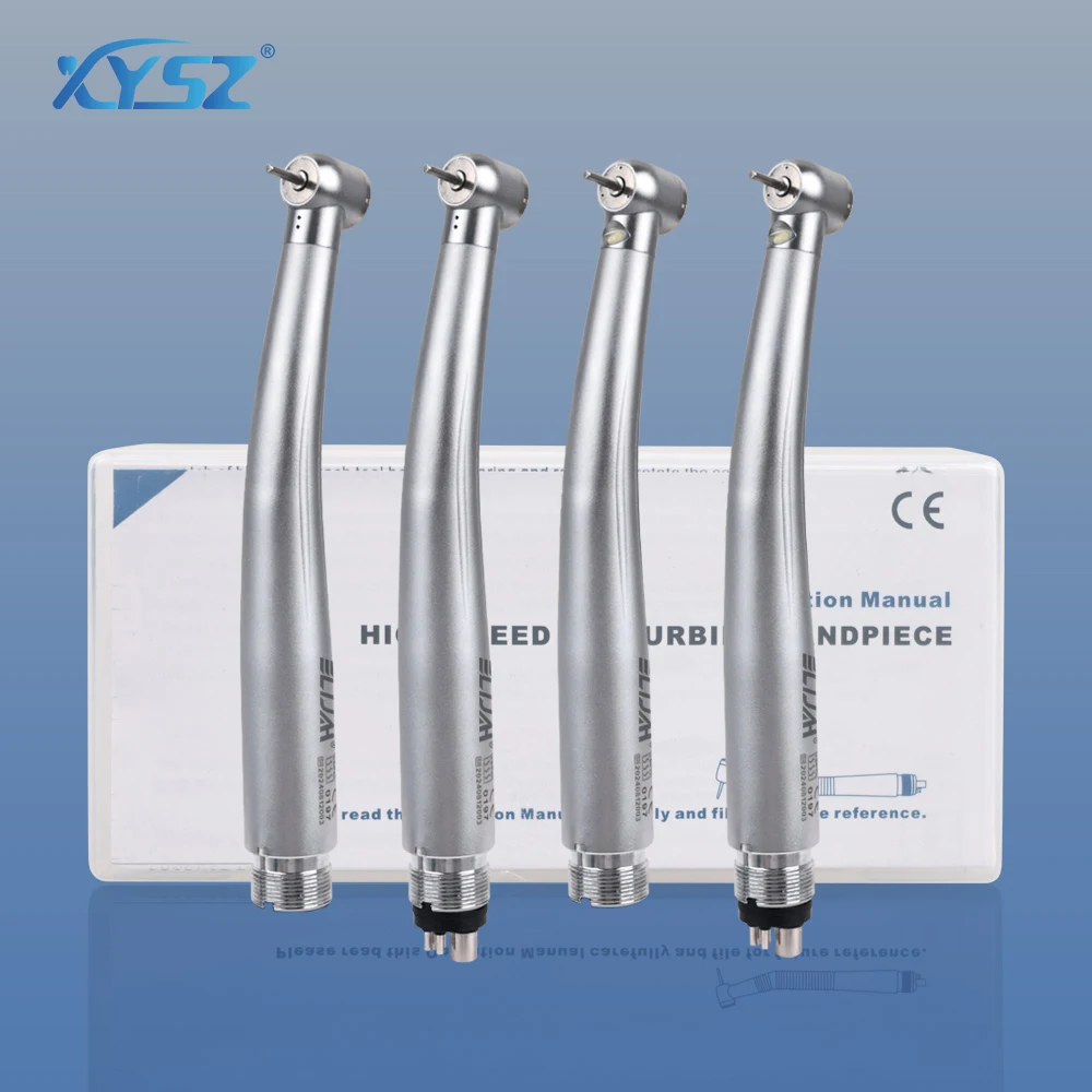 

Dental LED High Speed Handpiece Torque Standard Head Push Button 3 Water Spray E-generator Air Turbine 2/4 Holes Dentistry Tool