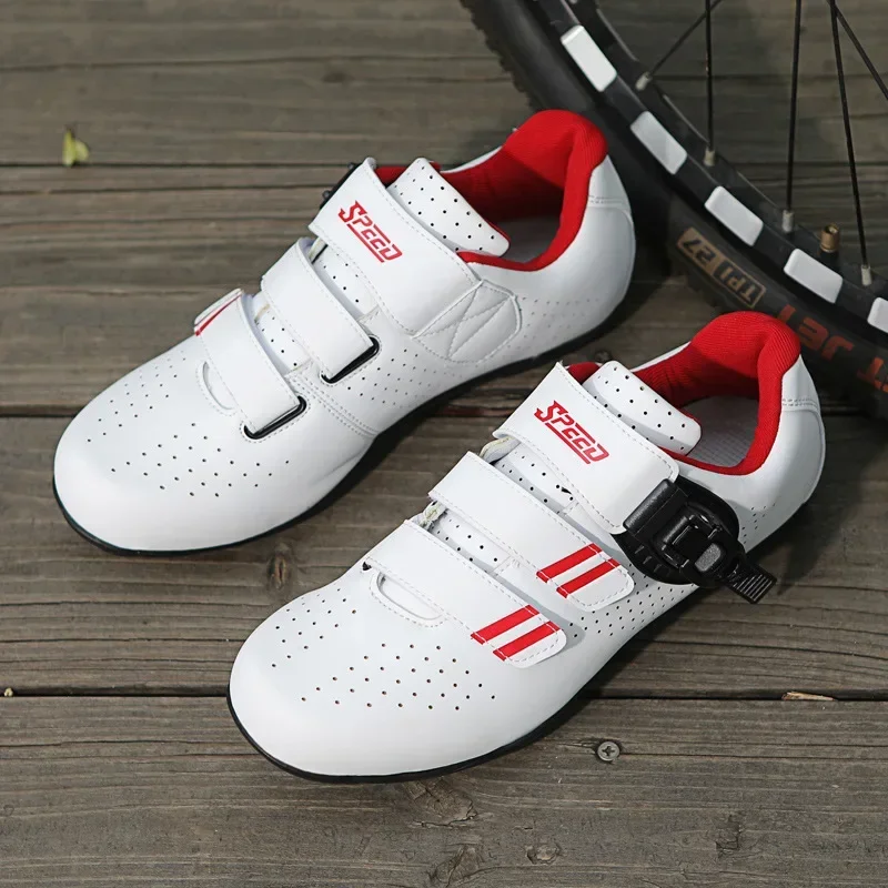 2024 Plus Size Men's and Women's Outdoor Leisure Lockless Shoes Road Mountain Bike Shoes Couple