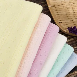 Stretch Knitted Fabric Rib  Cotton Single Jacquard Fabric Can Sew Baby Hakama And Headscarf 100x185cm sewing fabric