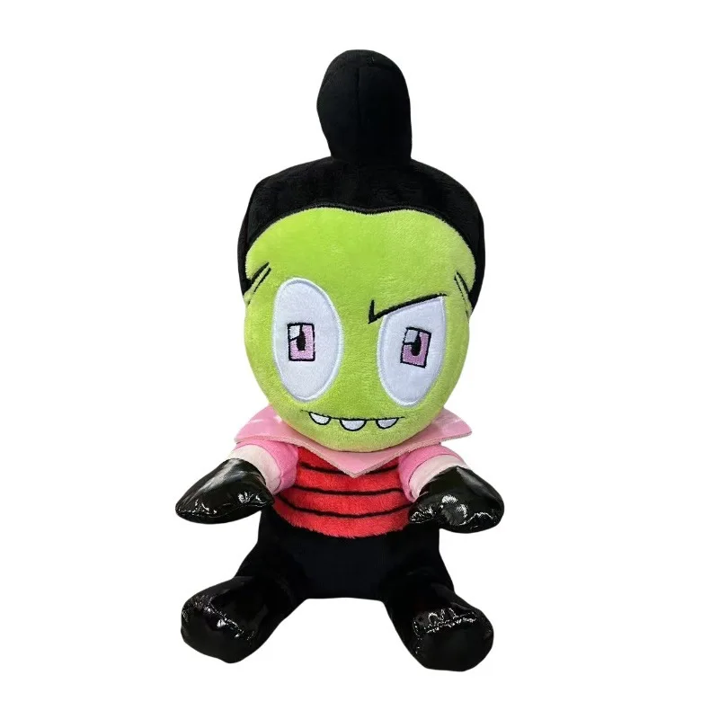 28cm Alien ET 3D Eyes Green Invader ZIM GIR Dog Plush Figure Toy Soft Stuffed Collectible Toy Christmas Gift Toys for Children