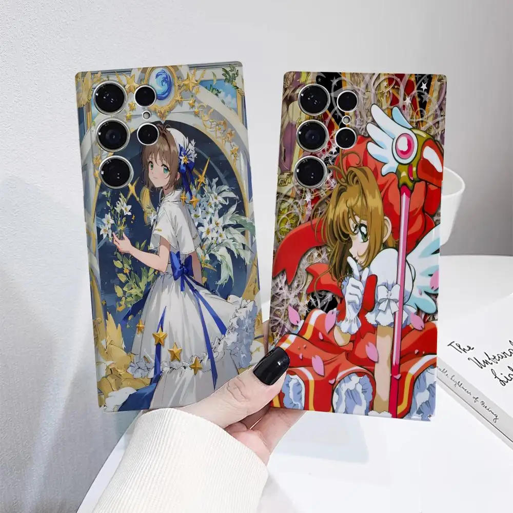 

C-Cardcaptor SakuraS Cute Phone Case for Samsung S25 Film Shell GalaxyS24Ultra 23plus S22 21 A56 36 26 16 Luxury Cover