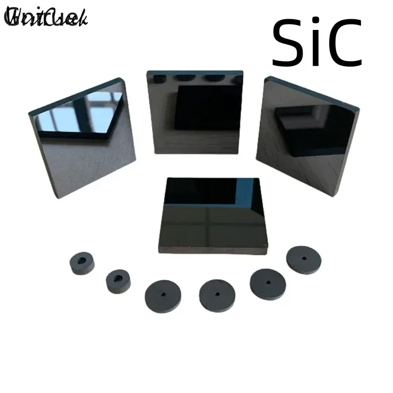 WESTCREEK Customized silicon carbide ceramic square pieces/pressureless sintered bulletproof and wear-resistant plates