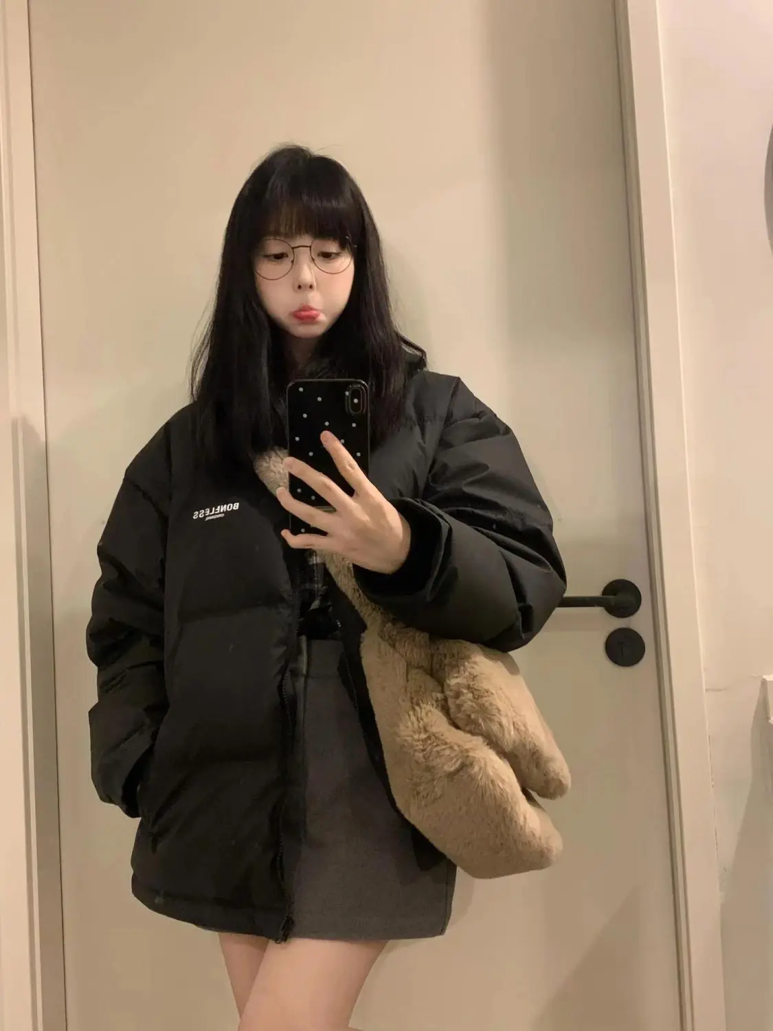 

Parka Kawaii Womens Coat Textured-Fabric Tapered-Waist Tie-Belt Tulip-Hem Tuxedo-Inspired Twisted-Detail Tribal-Patterned Ladies