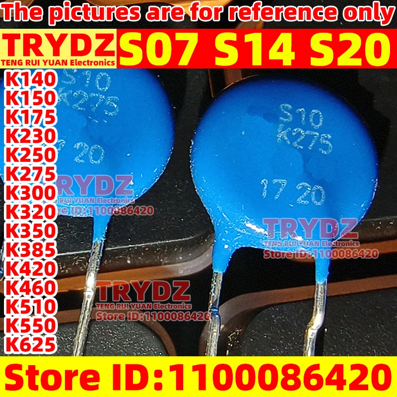 10-5pcs New Varistor S07 S14 S20 S07K140 S14K150 S20K230 K140 K150 K230 K250 K275 K300 K320 K350 K385 K420 K625 K680