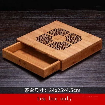 Bamboo Tea Box Caddies Needle Set Canister For Storage Puer Tea 357g Chinese Tea Pu-er Tea 1pc