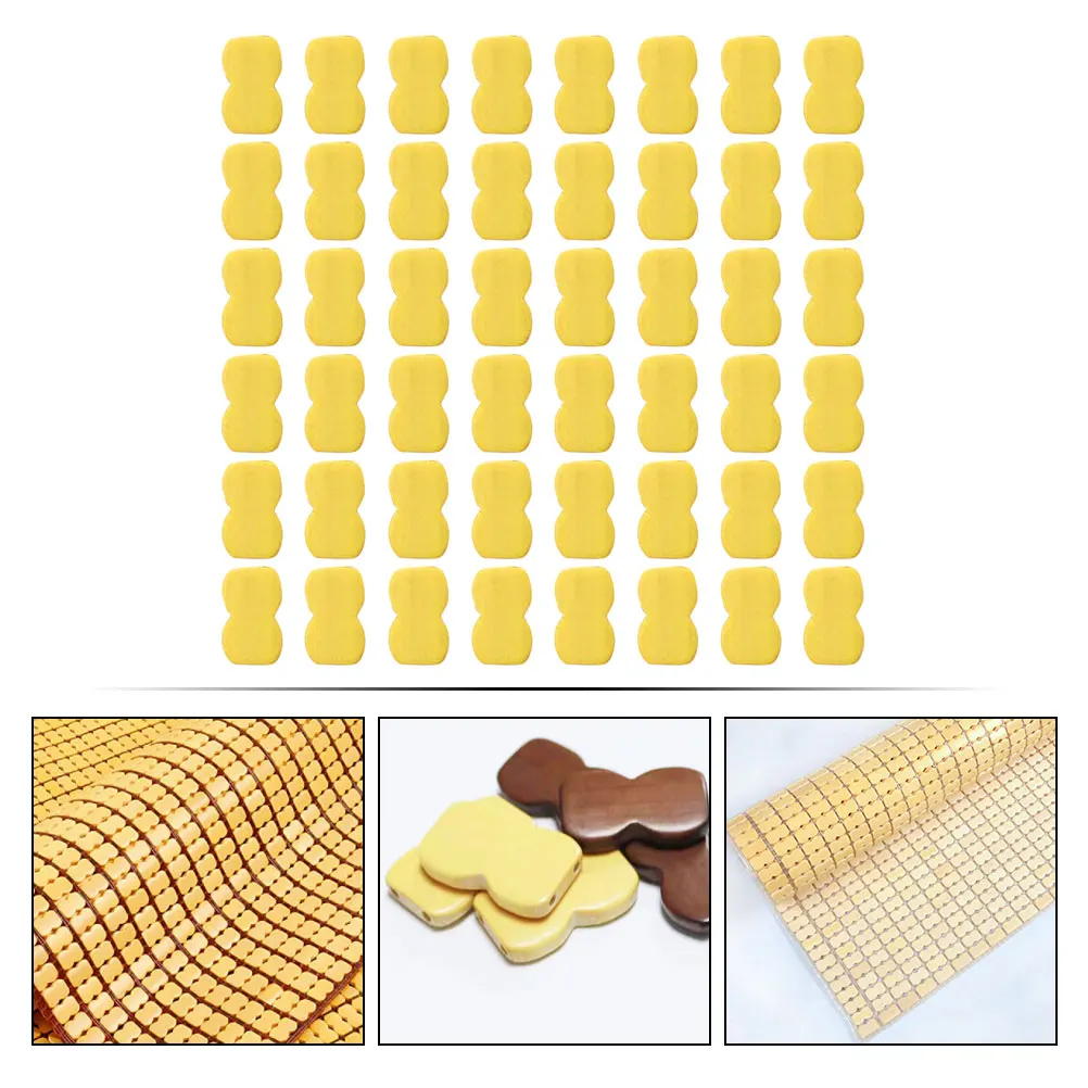 

50pcs Bamboo Parts Breathable Cooling Chair Fittings Home Pad Replacement Saving Indoor Sitting Mat