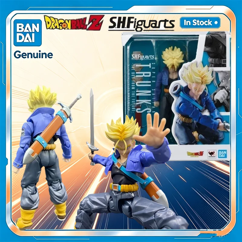 In-Stock 100% Genuine Bandai S.H.Figuarts Super Saiyan Trunks-The Boy from the Future Original Box Action Figure Dragon Ball Toy