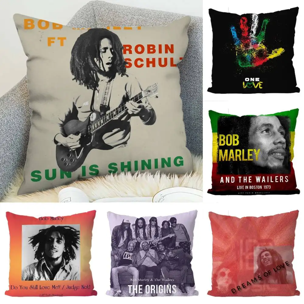 

Bob M-Marley Pillow Case Luxury Double-sided For Car Pillows 45x45 Cushions Cover Home And Decoration Sofa Pillowcase 50x50