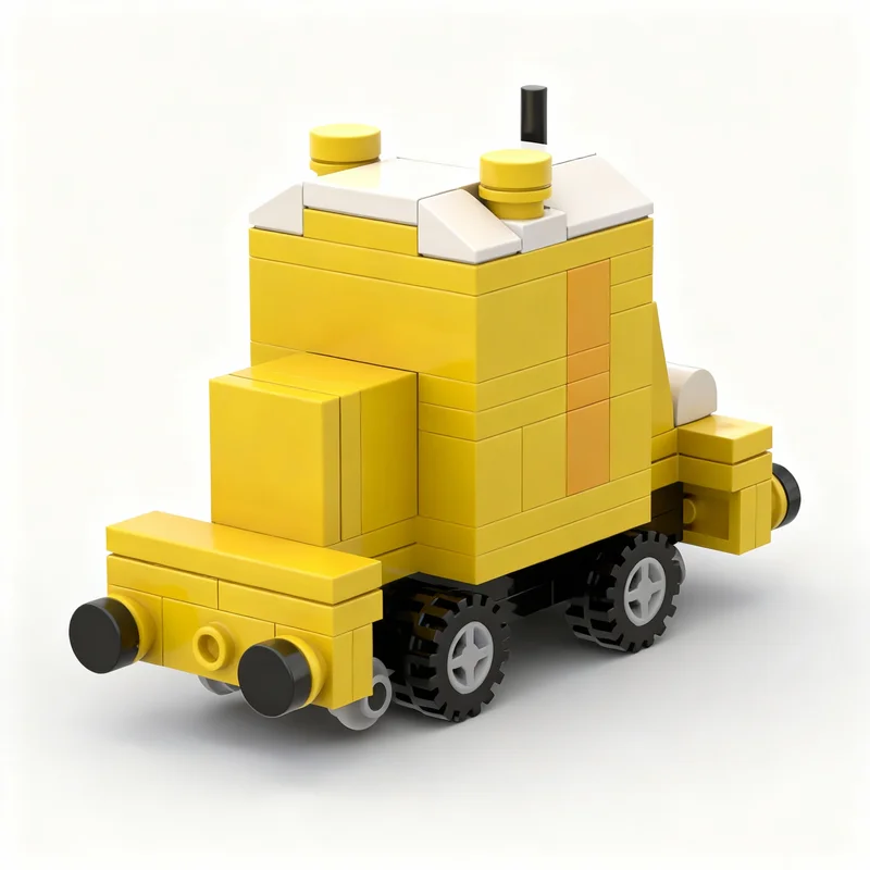 113pcs MOC Trixie Rolling Stock Model Building blocks Construction toys Christmas gifts Kids idea Birthday Assemble Education