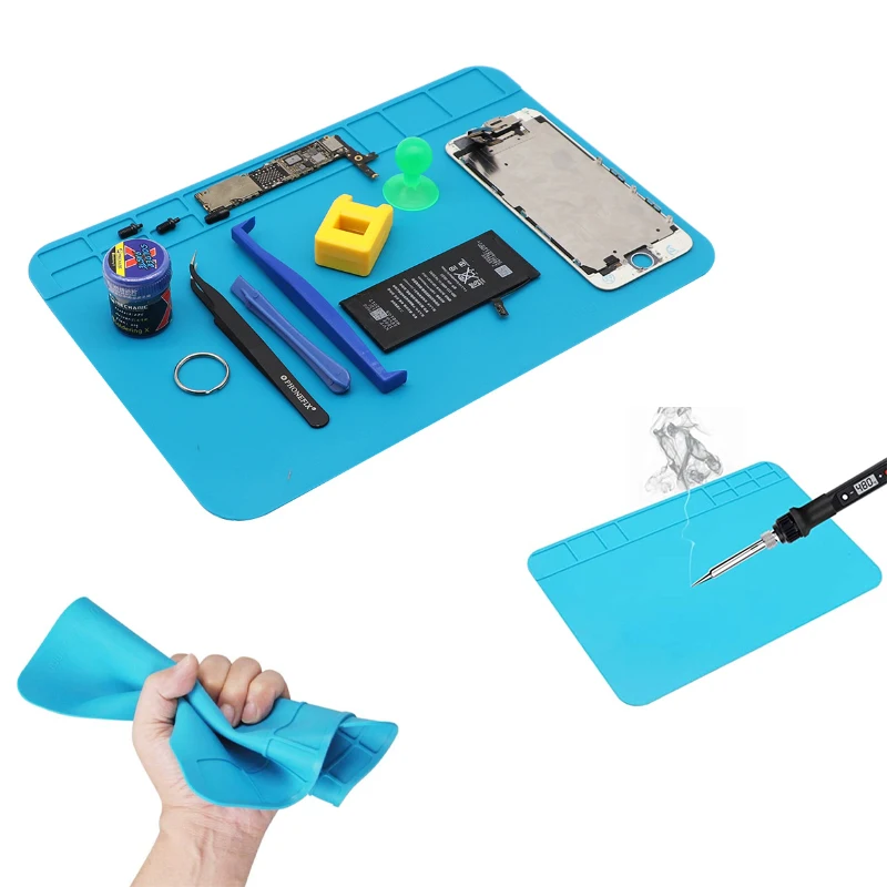 

Ремонтная накладка, изоляционная термостойкая паяльная станция, силиконовый коврик для пайки, рабочая площадка, настольная платформа для паяльной станции