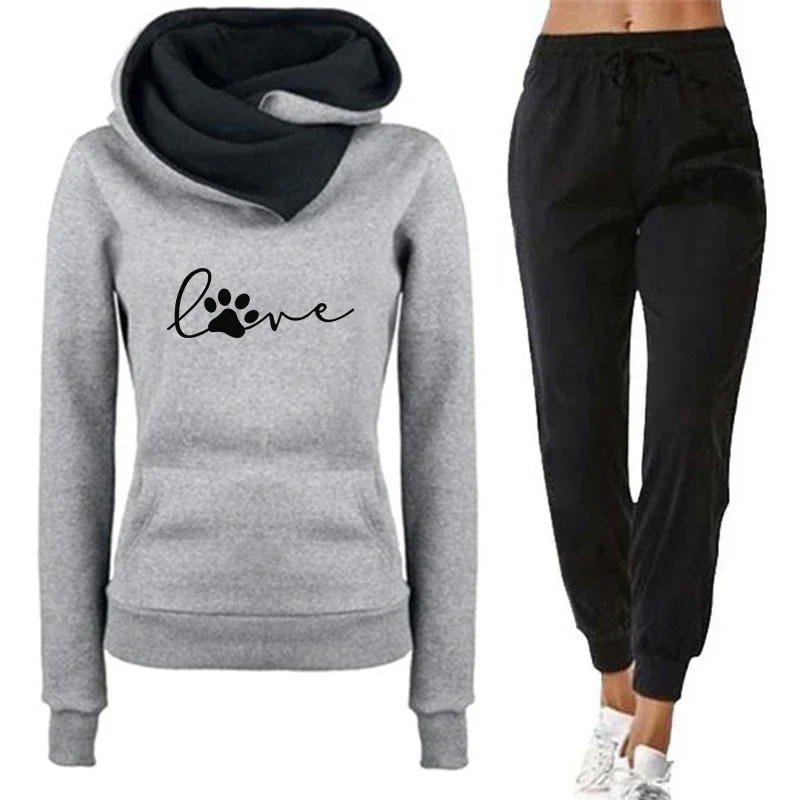 

Толстовки с капюшоном на открытом воздухе, осень-зима, качественный женский спортивный костюм, повседневные спортивные штаны с принтом, удобные повседневные спортивные штаны для бега, женская мода