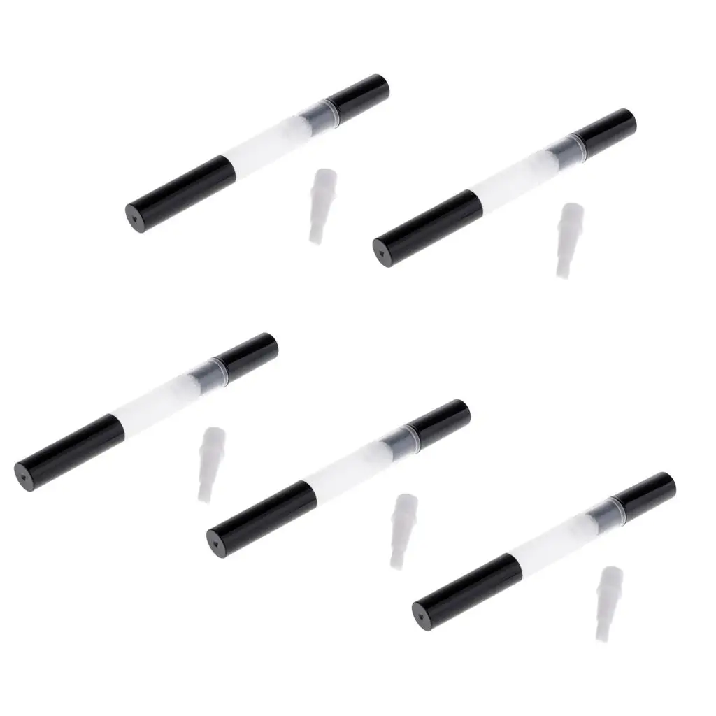 Bouteilles d'huile pour cuticules avec brosse, Tube de croissance des cils, stylo torsadé vide, stylo de brillant à lèvres de 3ml, Tube de récipient cosmétique, 5 pièces