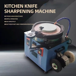 Fully Automatic Knife Sharpener Commercial Electric Grinding and Polishing Machine for Knife ,Scissor ,Chisel, Adjustable Speed