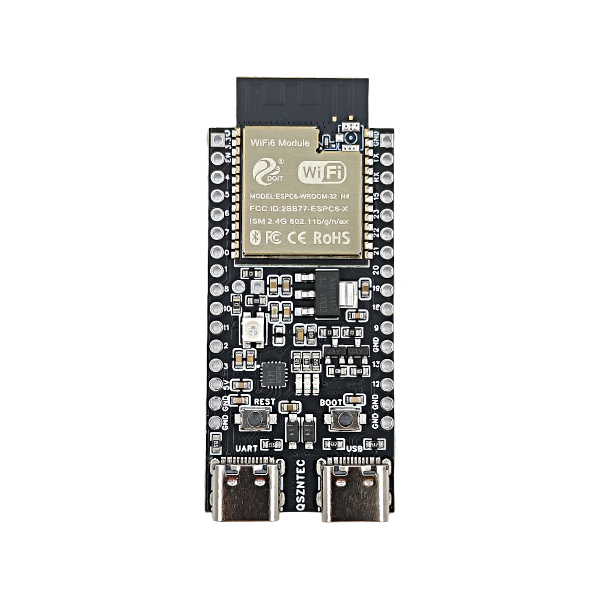 ESP32-C6-DevKitC-1 ESP32-C6 Core Board WIFI6 BLE Zigbee Ultra-low Power Consumption Compatible ESP32-WROOM Series Modules