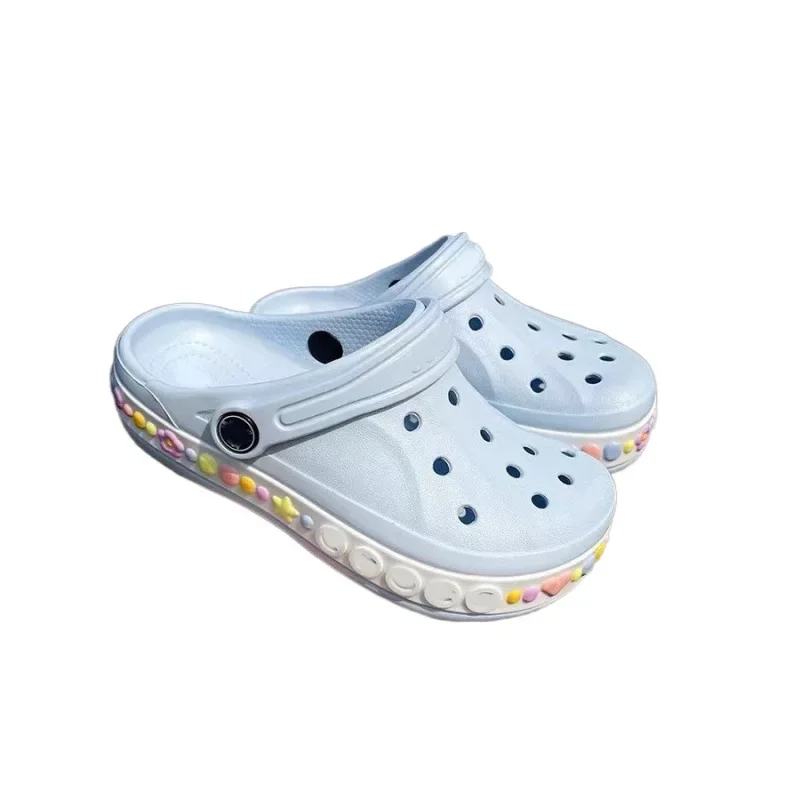 @ # أحذية الصيف الكهف للبنين والبنات أحذية الشاطئ في الهواء الطلق صنادل مسطحة غير قابلة للانزلاق شباشب لطيفة للأطفال من الدانتيل قابلة للتنفس