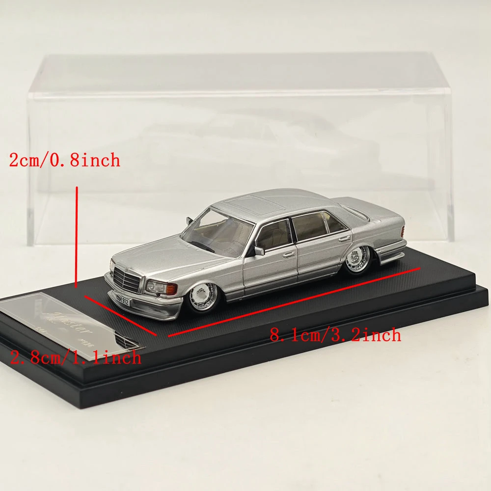 

1:64 BZ S560sel W126 Литые игрушки Модели автомобилей Миниатюрная коллекция хобби Подарки Мастер
