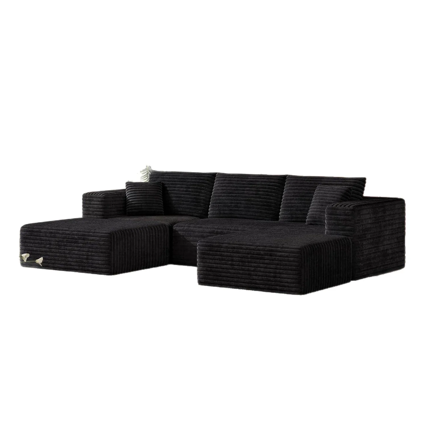 &* Source Factory Cross-border Vacuum Compression Three Seat Sofa Full Sponge Module Imperial Concubine Fabric Free Combination