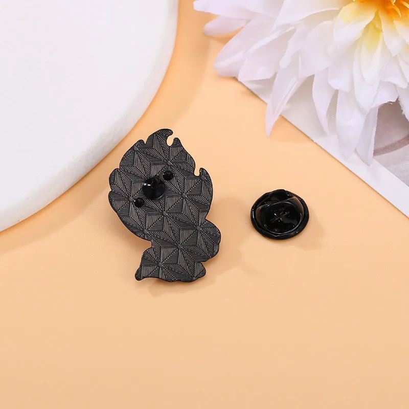 Funny Bat Flame Knife Cross Enamel Brooch Cartoon Palms Together Backpack Lapel Badge Pins Jewelry Halloween Gift For Women Men
