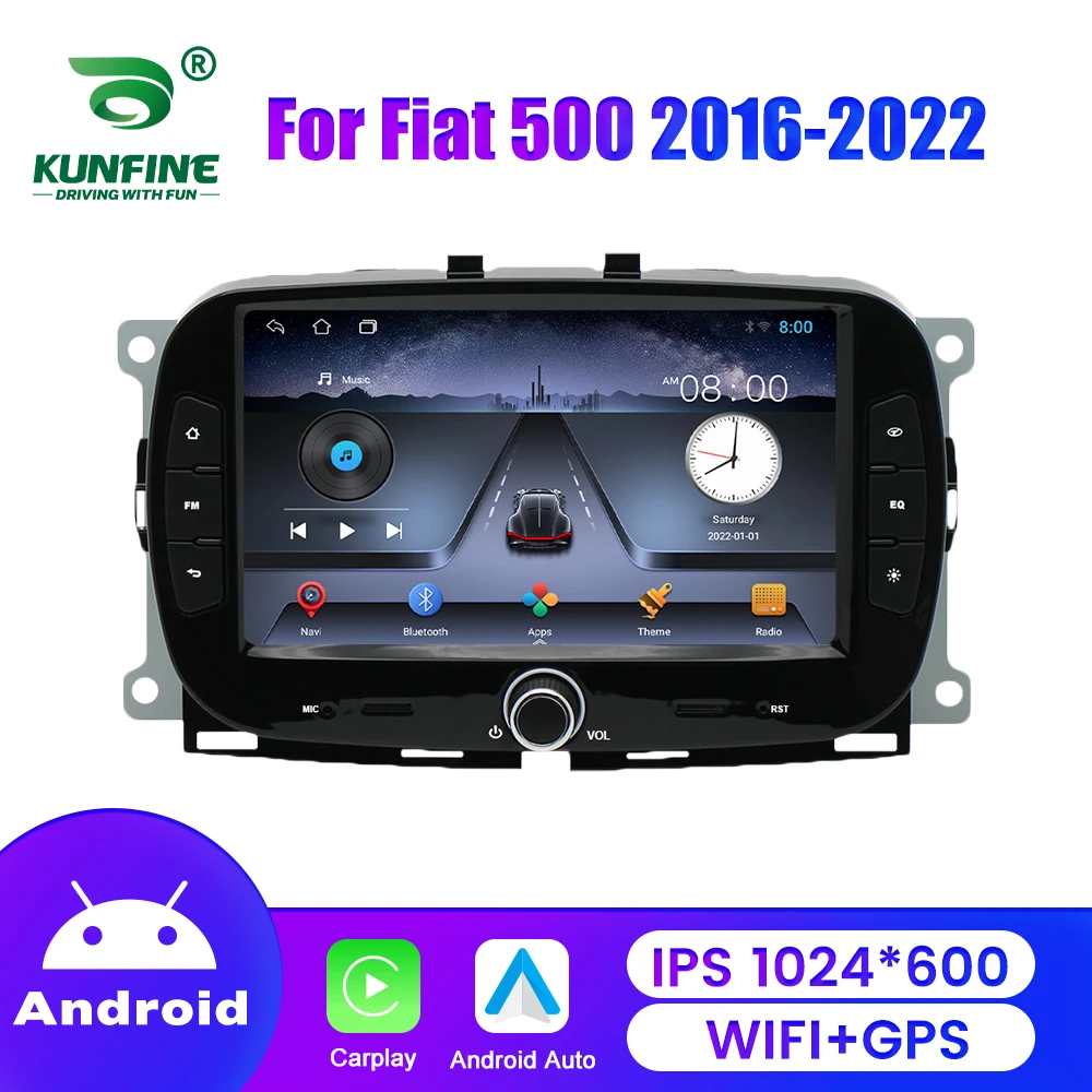 

7" Car Radio Multimedia Player For Fiat 500 2016-2022 2din GPS Navigation Wireless CarPlay Android Auto RDS FM Audio Stereo