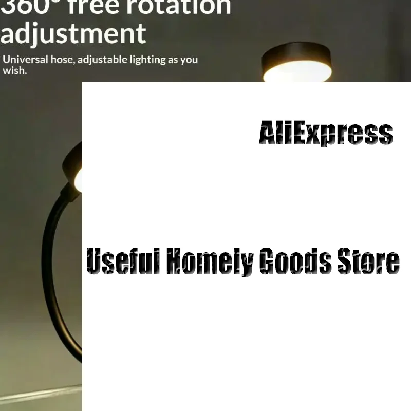 1Pcs Battery Powered Flexible LED Night Light Folding Mini Clip Book Lamp 3 Modes Eye Protection For Bedroom Reading