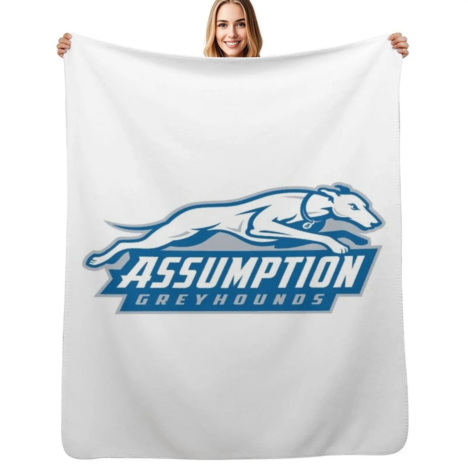 

Assumption University logo Throw Blanket All Season Lightweight Soft Blanket for Bed