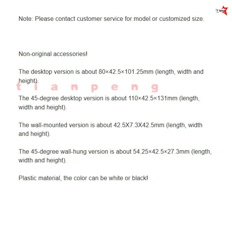 WYORESY For UniFi G4 G6 Instant Cam New Arrival Premium High Strength Plastic Stand Surveillance Cam Fix Support Storage Rack