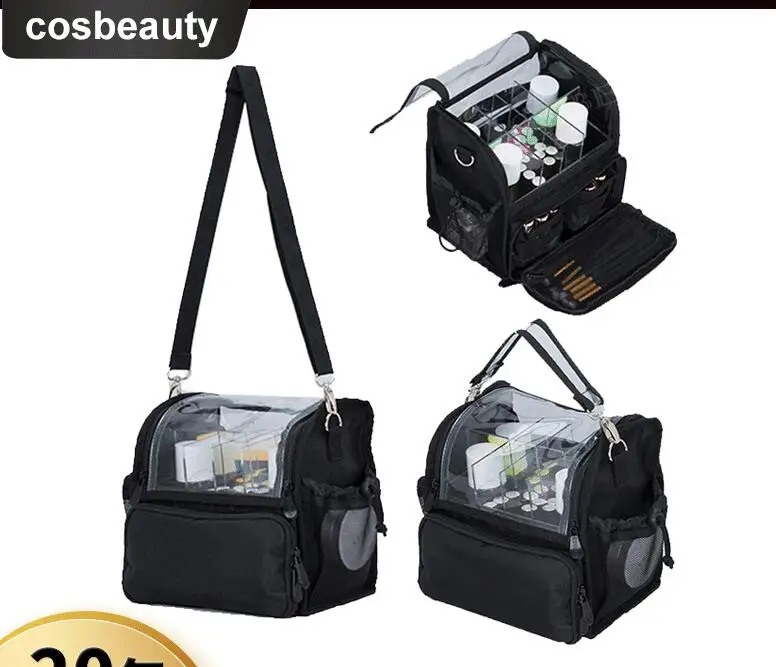 Women Cosmetic bag Women Makeup Organizer Box Divider Beauty Case Tattoos Nail Art Tool travel Makeup Bag travel Cosmetic Bag
