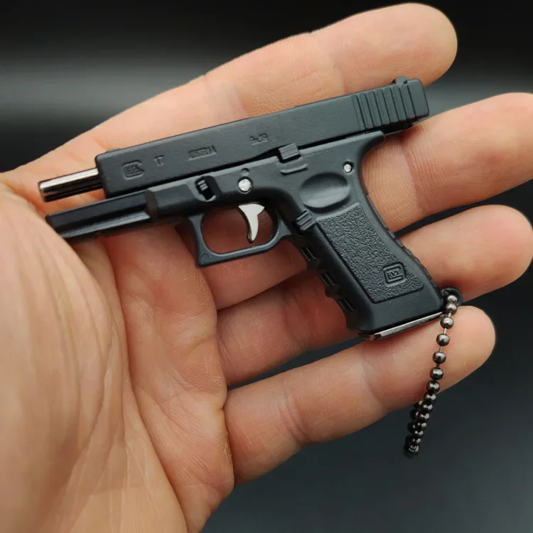 Высококачественный мини металлический пустынный Орел Glock G17 брелок в сборе антистрессовые игрушки