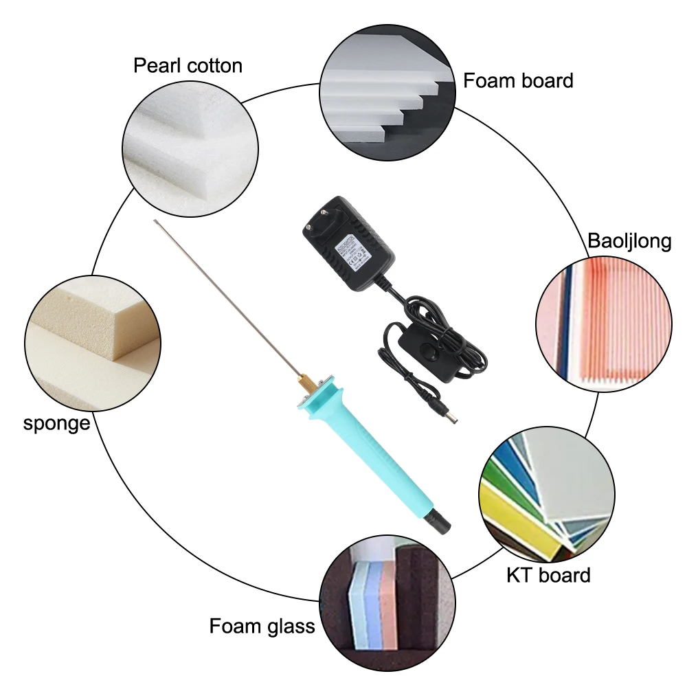 Für Handwerk Zubehör Kreative Modell Werkzeug Schaum Schneiden Maschine EU Stecker Einstellbare Temperatur DIY Elektrische Schaum Schneiden Stift