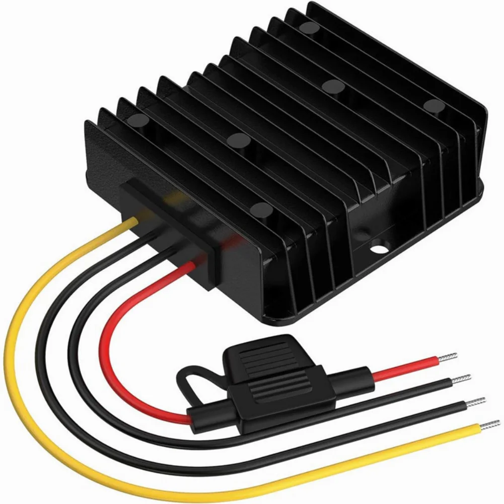 12V To 24V Step Up Converter 15A 360W DC DC Power Supply With Fuse IP68 Waterproof For Golf Cart LED Light
