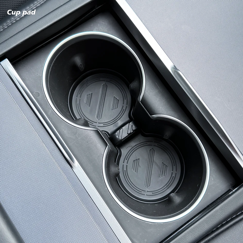 For Tesla New Model Y 2025 Launch Juniper Model 3 Highland 2024 Center Console Storage Box Armrest Box Upper&Lower Silicone Pad 썸네일 6