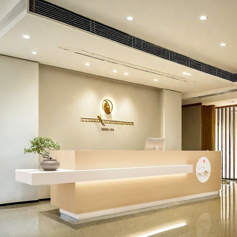 

Professional Office Furniture Reception Bank Church Pulpit Moveable Counter Table Executive Hairdressing Mostrador Recepcion