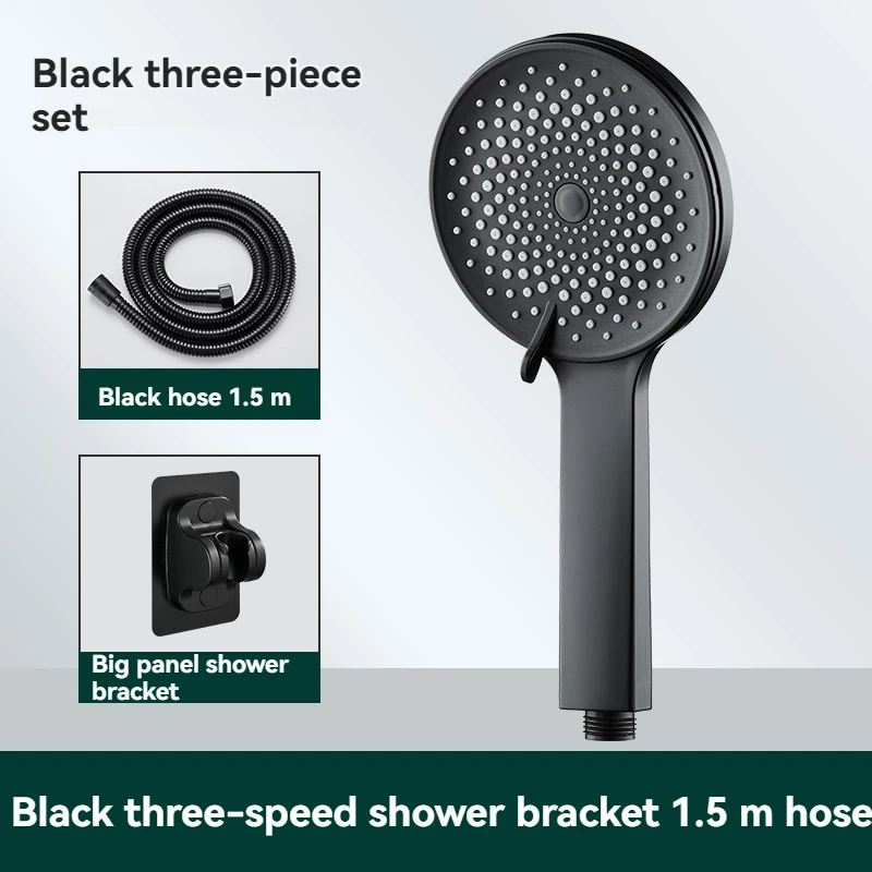 Shower Head with Handheld High Pressure Shower Heads Detachable Shower Head with Hose and Bracket Free Water Pressure Adjustment