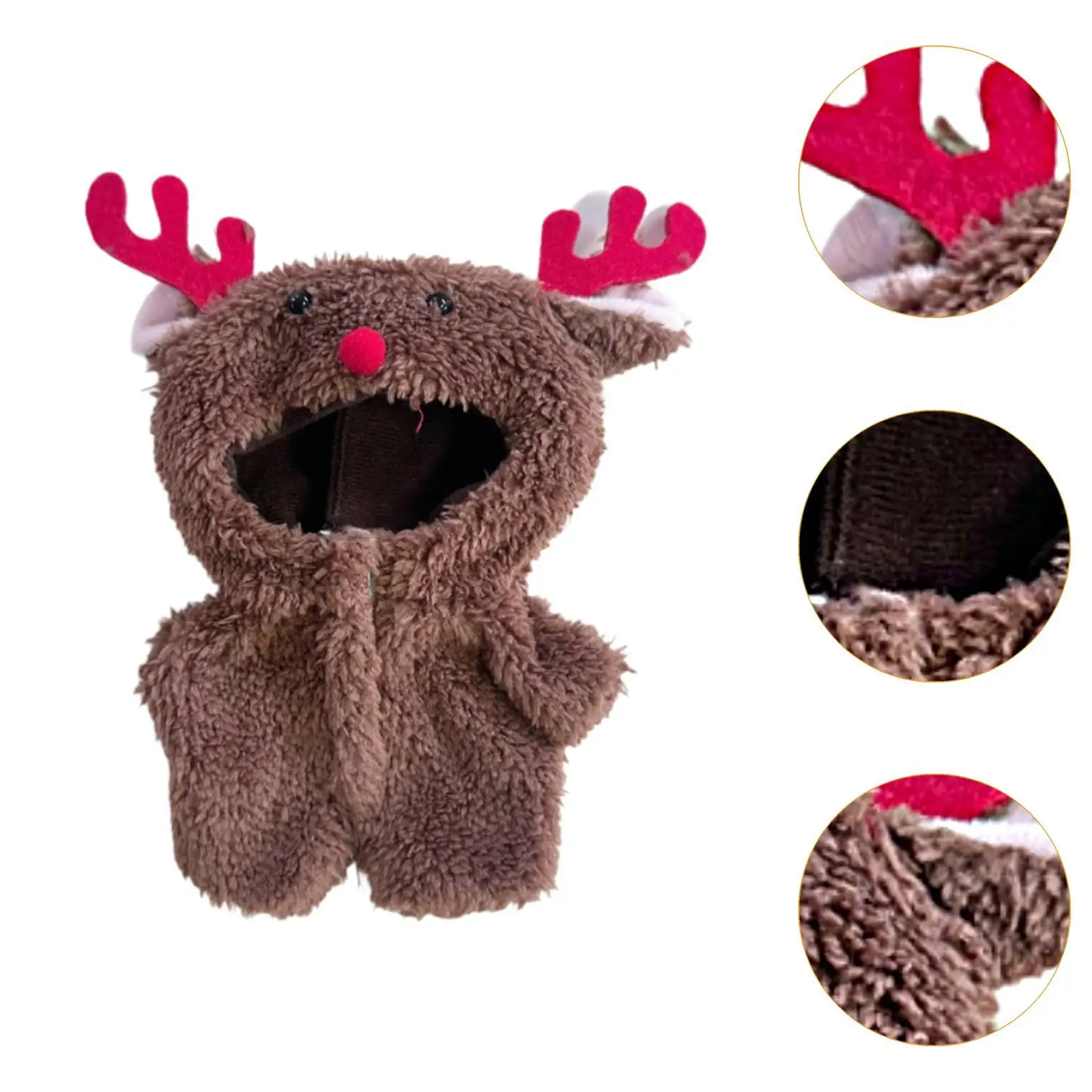 أفخم دمية Playsuit عيد الميلاد الرنة هدايا عيد ميلاد قلادة دمية لطيف الخيال جعل الدمى الخاصة 15 سنتيمتر 17 سنتيمتر دمية