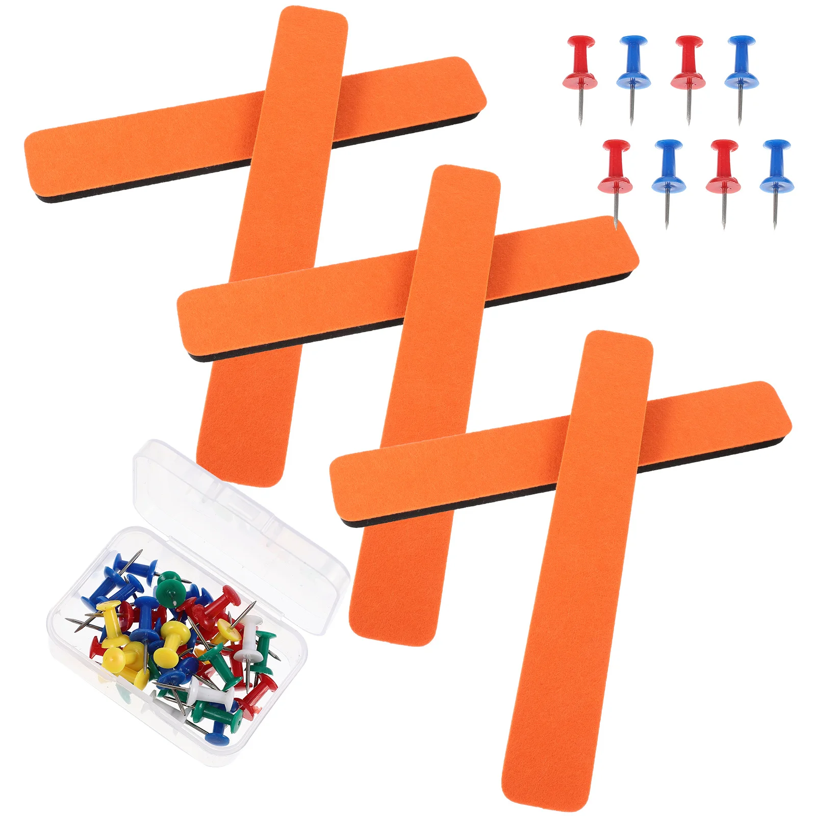 1Set Felt Pin Board Strip Easy Install Notice Board Wall Decor Bright Colors Practical Use Bulletin Boards Pin Boards for Walls