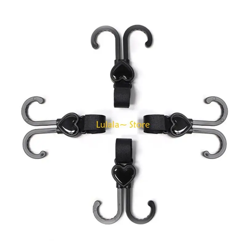 

Y4QA Diaper Bag Hook Heavy-Duty Stroller Hanger Hooks for Shopping Bags Baby Product