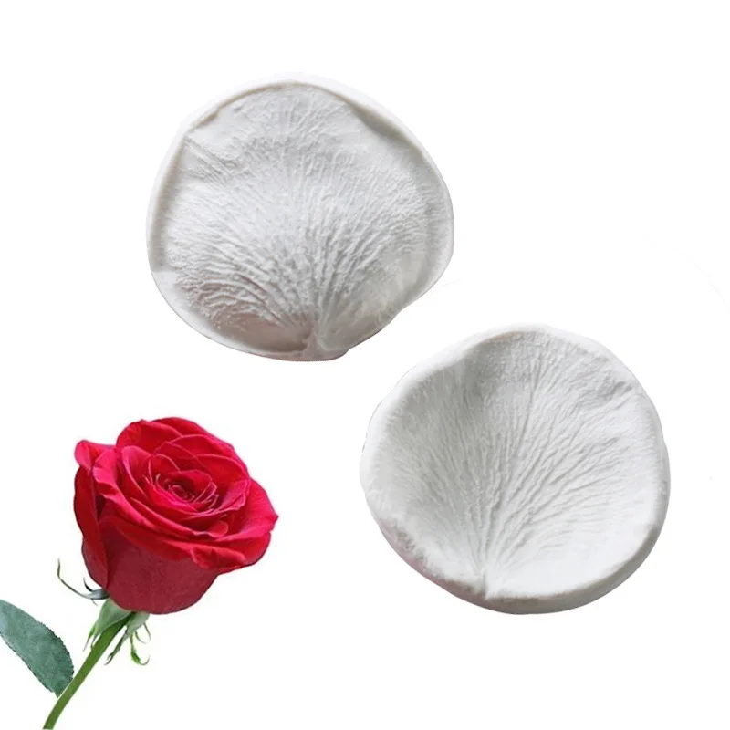 Sugar Turning Rose Mold Realistic Simulation Of Channel Rose Ornament Cake Decoration Sugar Turning Mold Size 7.3*6.6