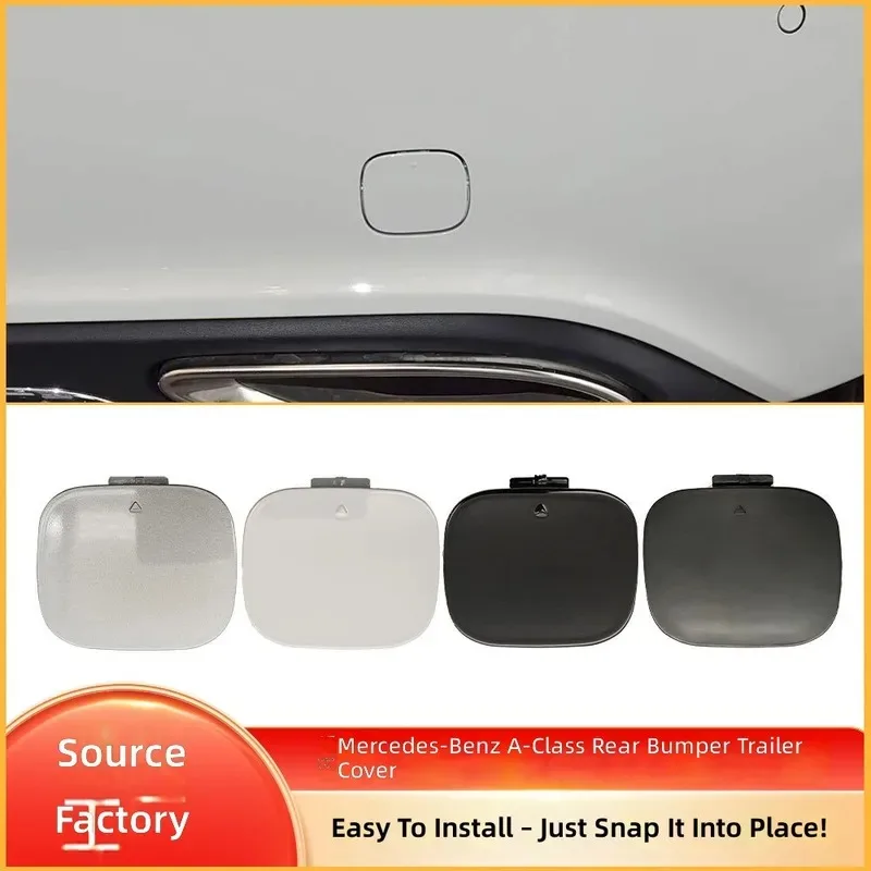 for Mercedes Benz A Class W176 Rear Bumper Tow Hook Cover Trailer Hitch Hole Cap 2013-2018 Replace 1768850222