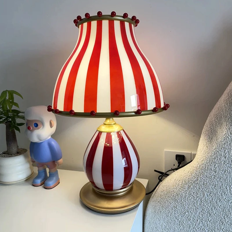 American circus table lamp retro living room bedroom bedside lamp designer decoration study atmosphere light