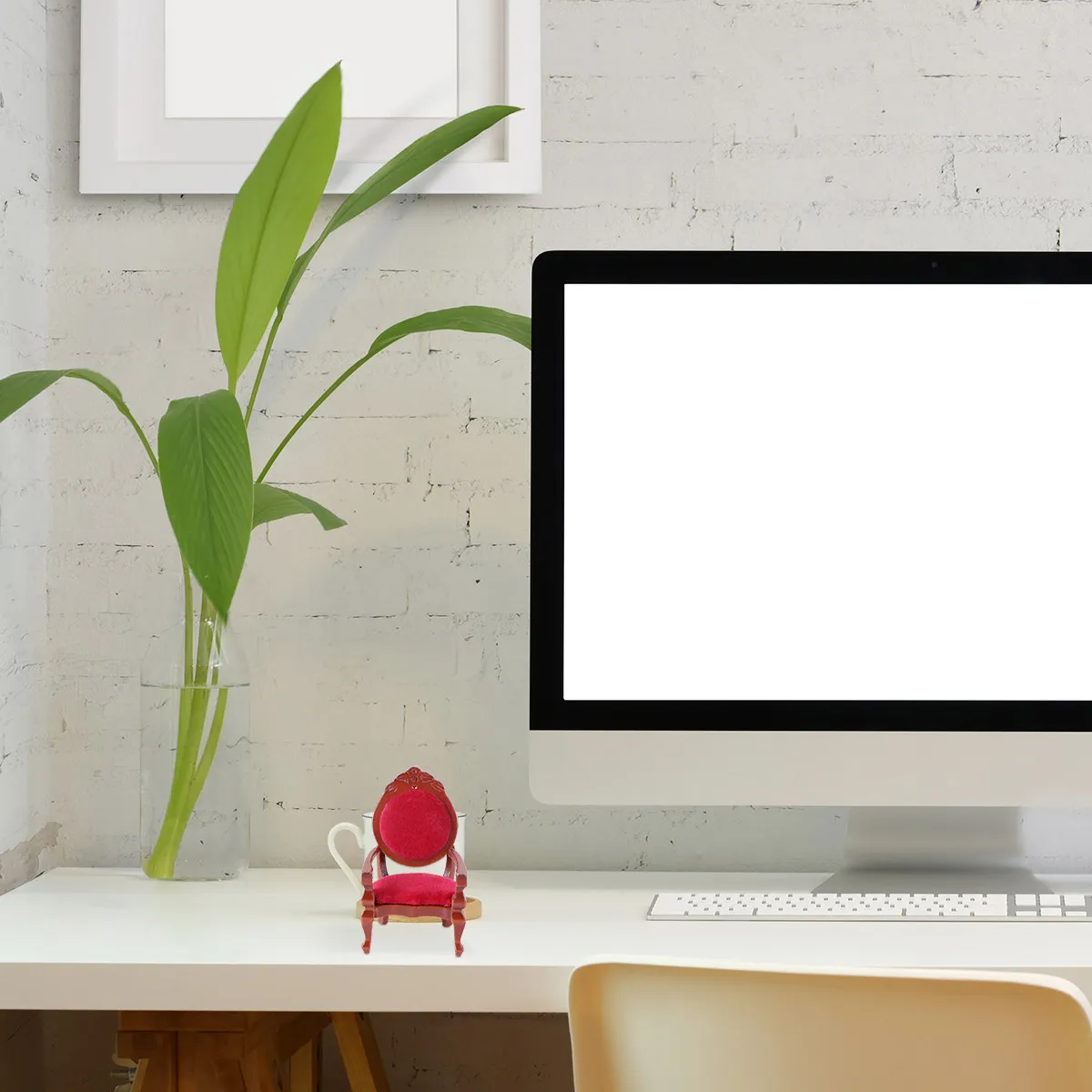 

1 шт. миниатюрный деревянный стул, мебель для кукольного домика, декор для детской комнаты, игровой набор, миниатюрный аксессуар для дома, ручная работа, детализированная работа