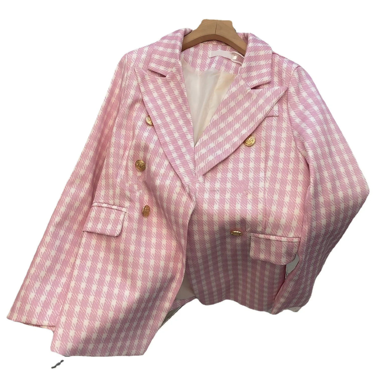 2023 Korean style teenage girls plaid blazer coat autumn good quality fashion kids girl coat clothes jacket suit 3-15t