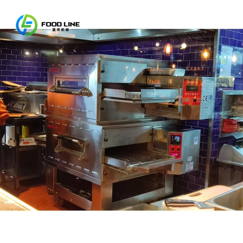 Pizza Conveyor Oven - فرن بيتزا كهربائي تجاري مخصص بحجم