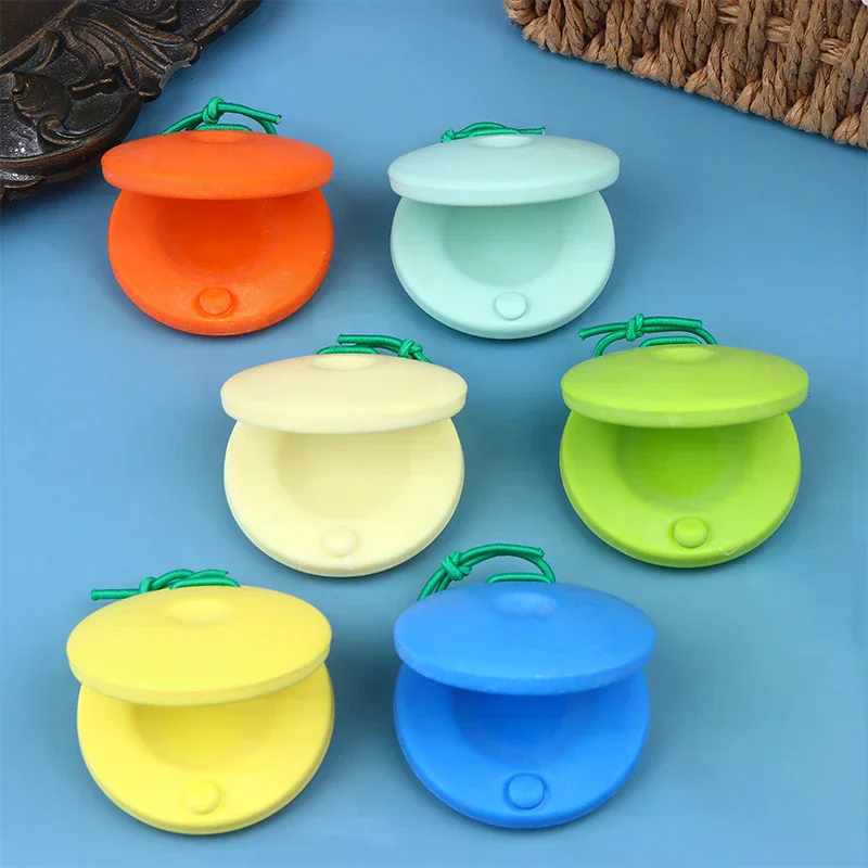 1Pc 竹音楽おもちゃカスタネット打楽器エンターテイメント小道具楽器幼児子供のためのリズム栽培