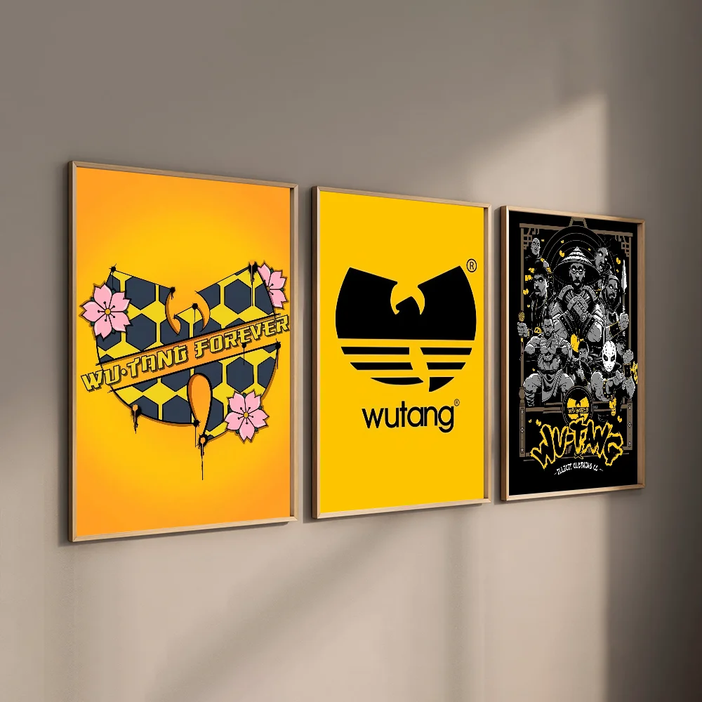 Wu-B-Tangs Clan Cool music Poster HD art sticky wall waterproof home living room bedroom bar aesthetic decoration