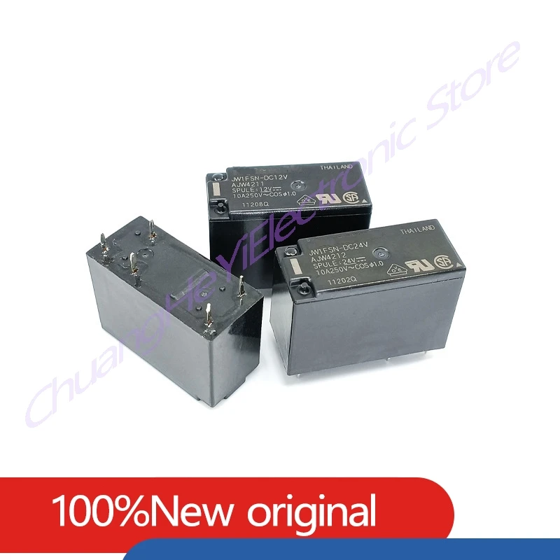 5PCS/Lot New Original JW1FSN-DC5V DC12V DC24V AJW4211 AJW4212 10A 5PIN Power Relay 5V 12V 24V