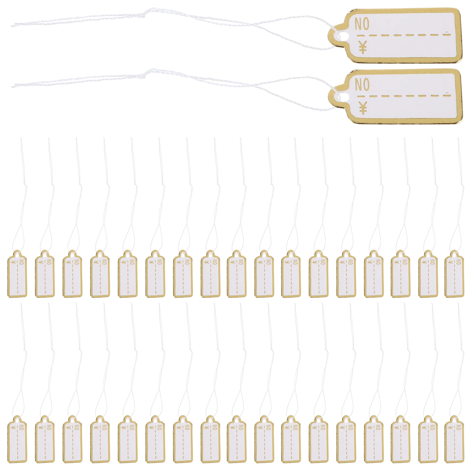 

500 Pcs Number Price Tag Retail Display Tags Cotton Thread Jewelry for Clothing