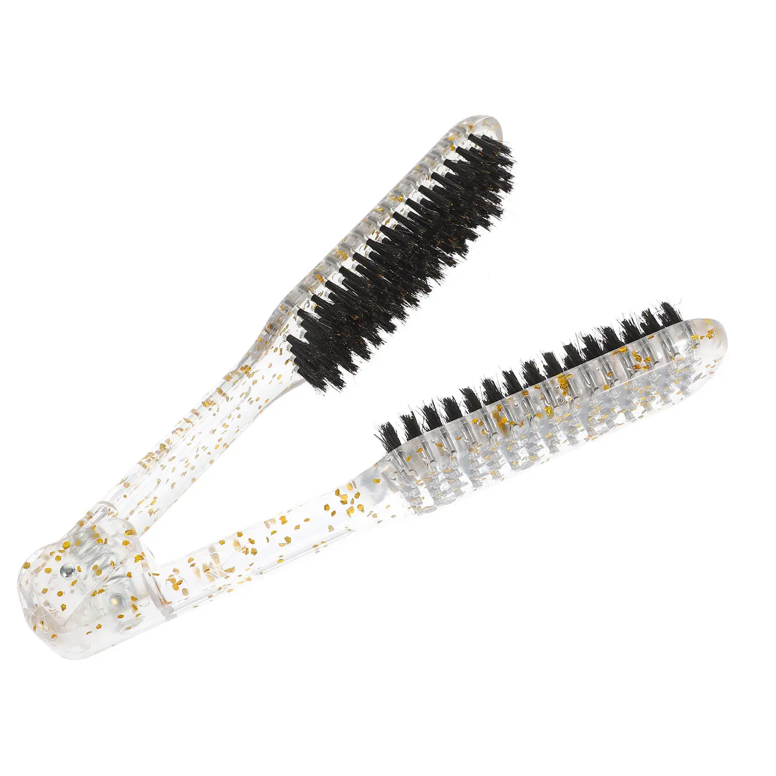 

Compact Size Double Sided Hair Straightener Comb Easy to Carry Practical for Salon and Home Styling Hair Straightening Comb