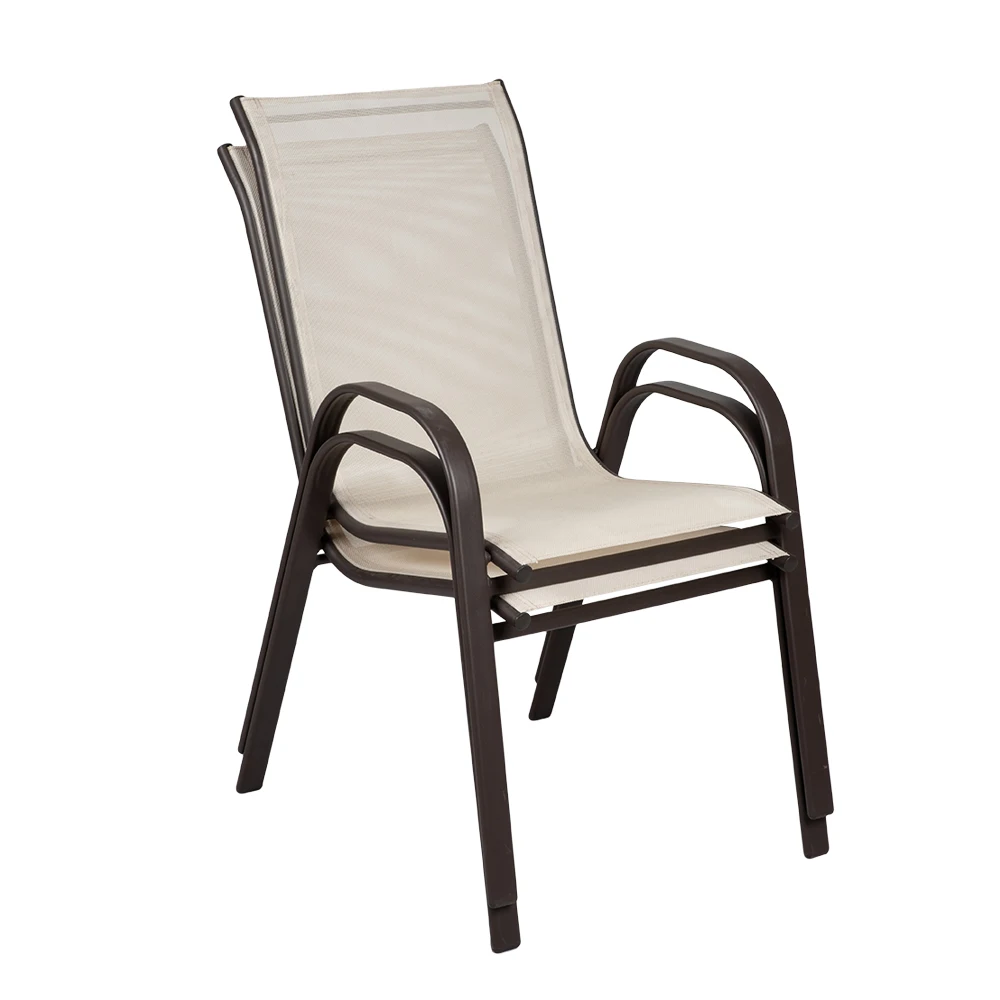 Hot Sell Cheap Steel Frame Bistro Chair Mesh Garden Chair Outdoor Patio Chairs